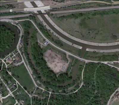 Aerial view of Rouge River oxbow