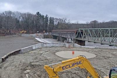 construction at Harpersfield Dam