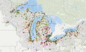 Great Lakes map